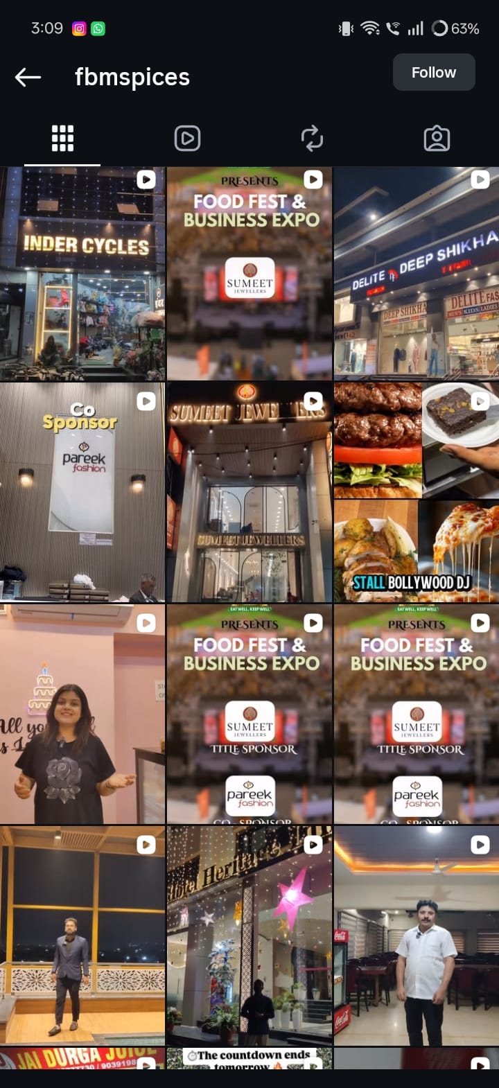 Instagram account for FBM Spices