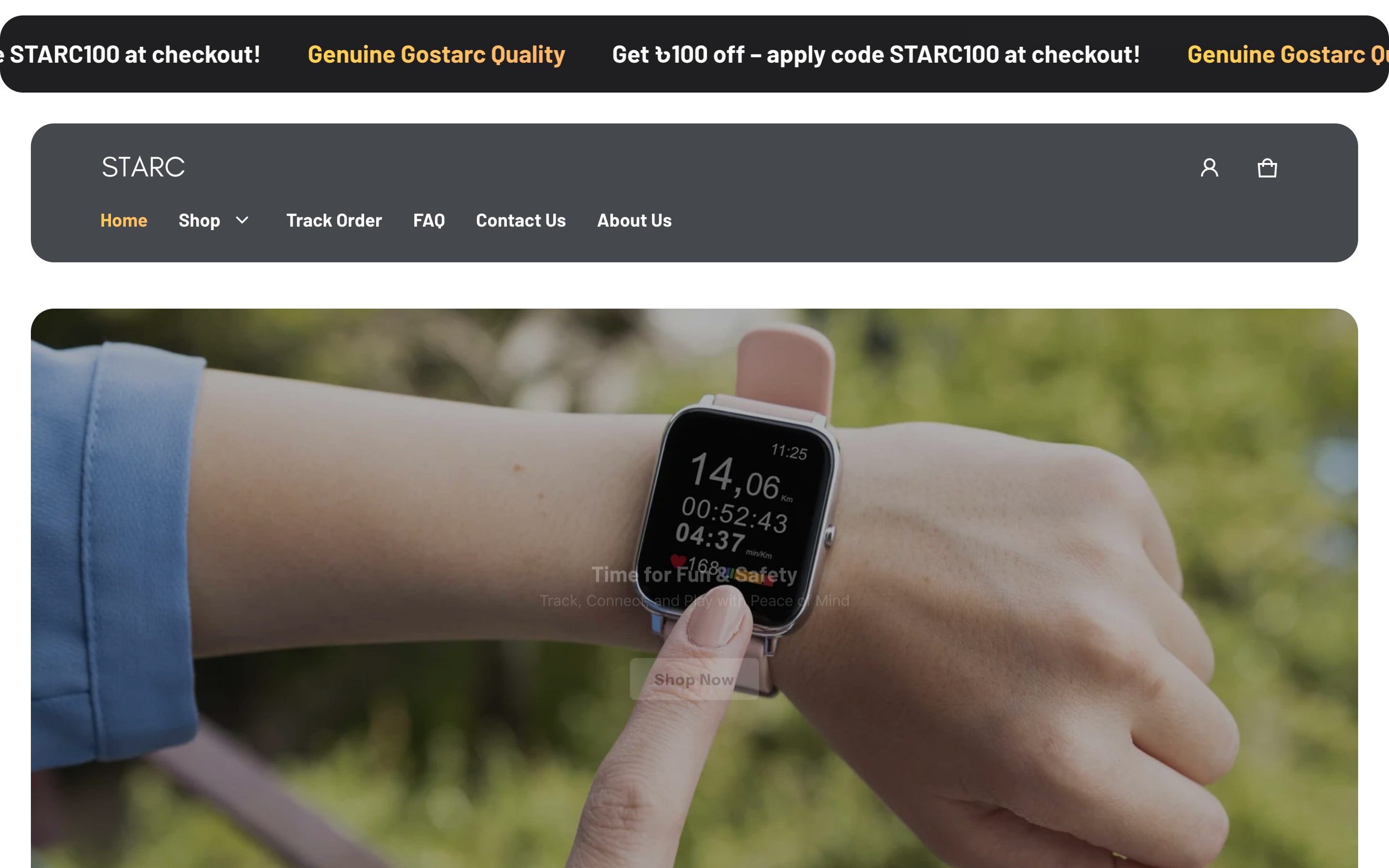 Website we built for GoStarc