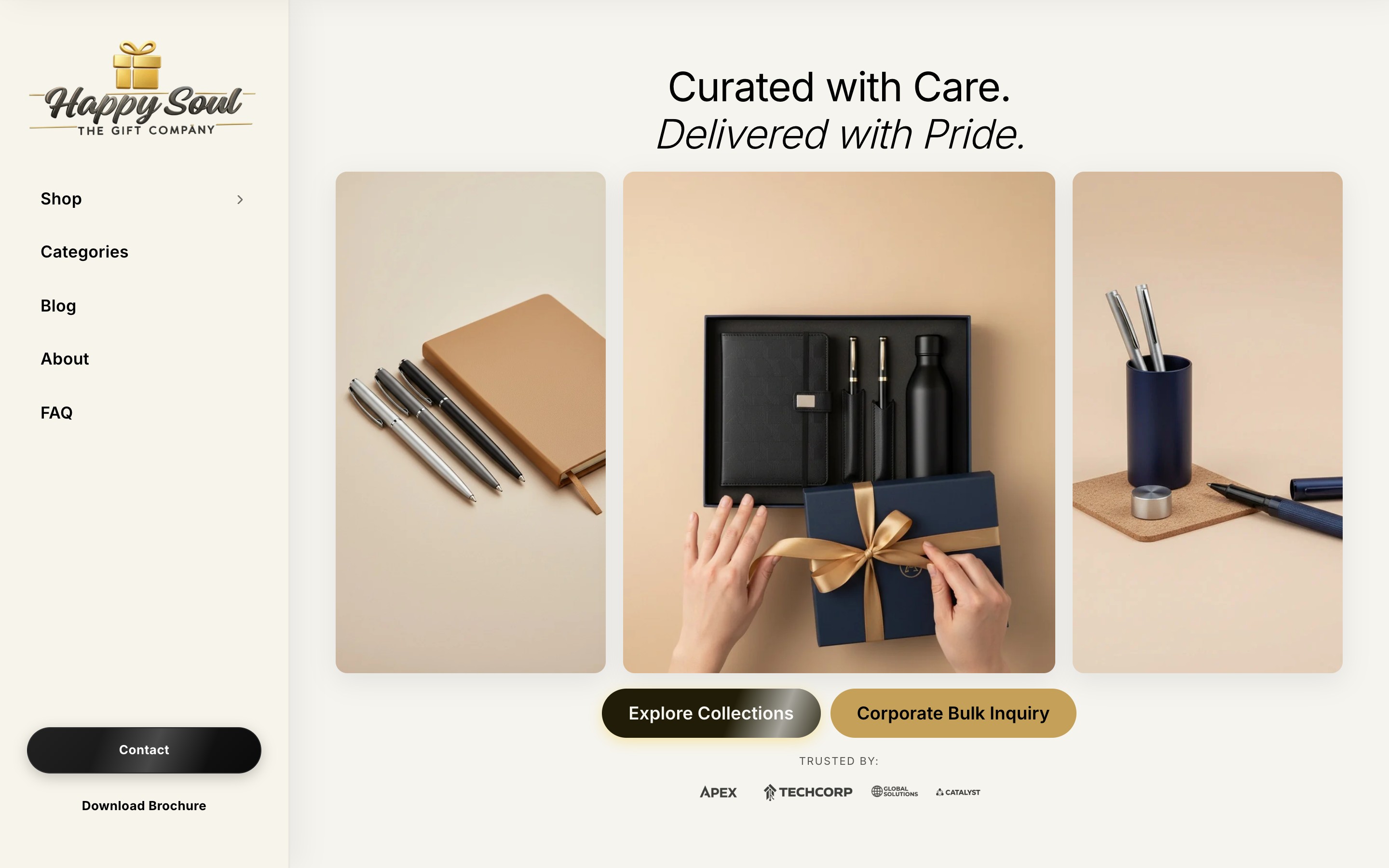 Website we built for Happy Soul Gifting